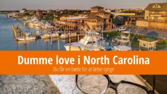 Dumme love i North Carolina – du får en bøde for at læbe-synge