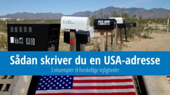 3 eksempler på, hvordan man staver til en amerikansk adresse