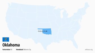 Oklahoma – stat i USA, sjove fakta, kort, største byer