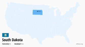 South Dakota (delstat i USA) – Fakta, Seværdigheder, Byer