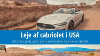 Lej en cabriolet i USA – pris, hvordan man sparer, forsikring