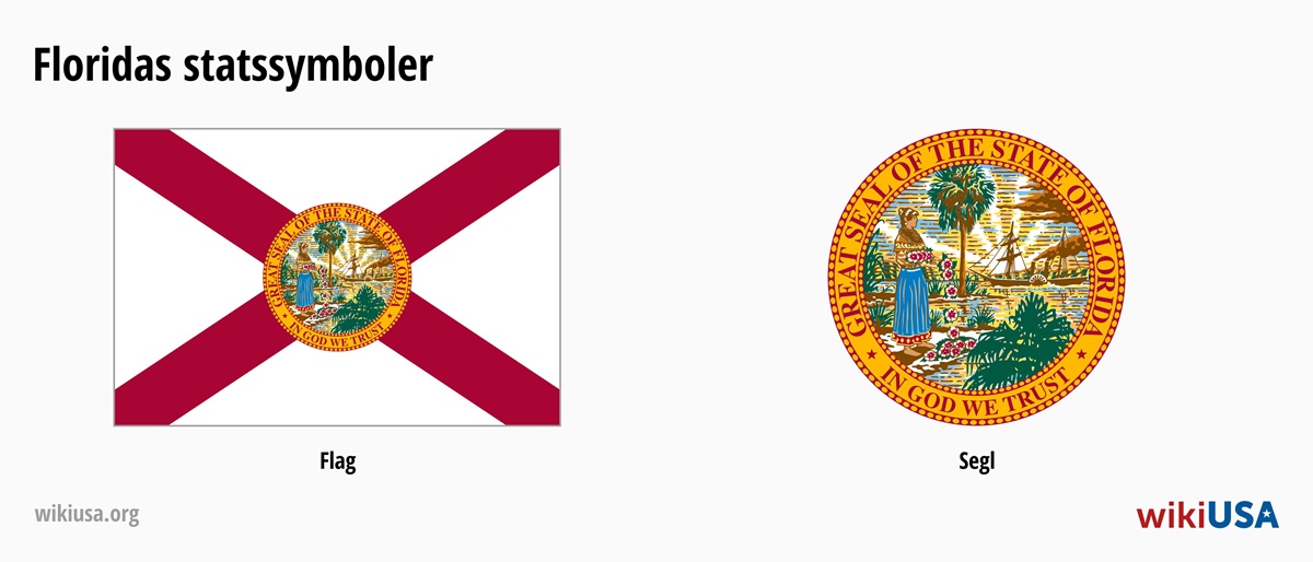 Floridas statsflag | Floridas officielle segl