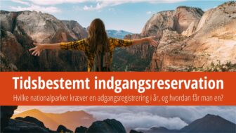 Tidsreservation til nationalparker i USA i 2024